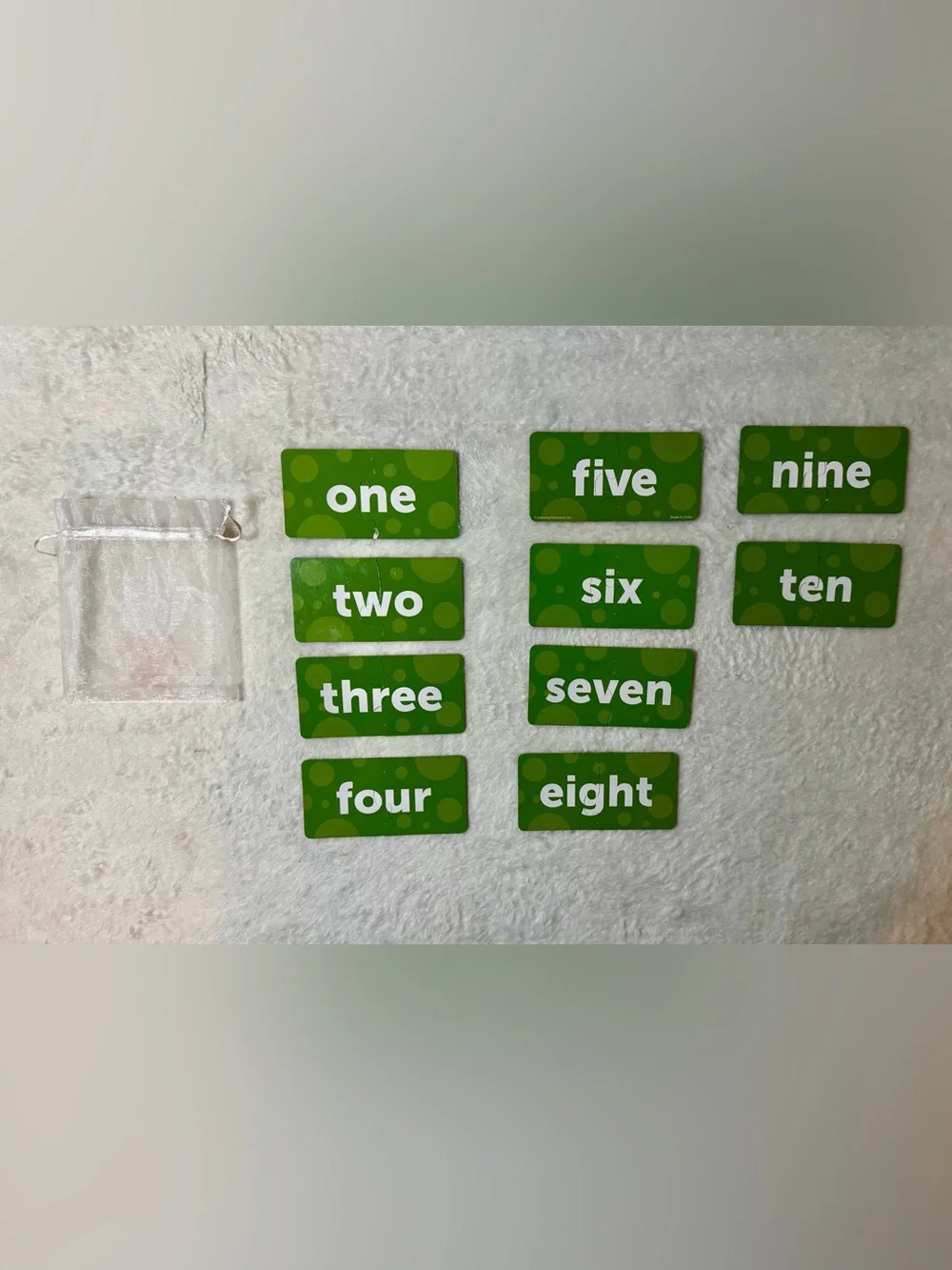 Educational Number Matching Game Puzzle
